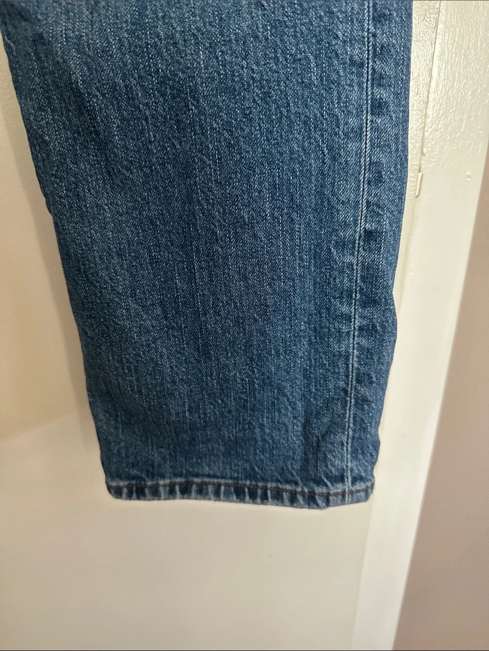 J. Crew Men's Mid Blue Slim-Straight Jeans